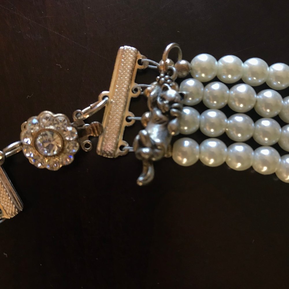 House of Bun Duchess Pearl Necklace 4 strand - Picture 4 of 7